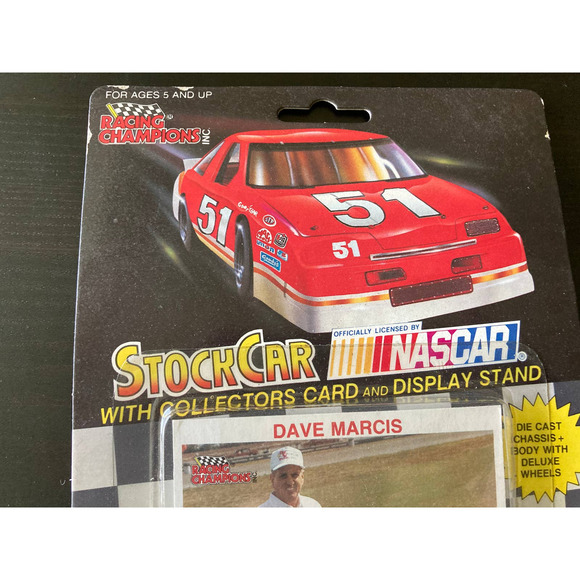 NIB Vintage NASCAR Racing Champions Diecast Stock Car Dave Marcis - Picture 3 of 5